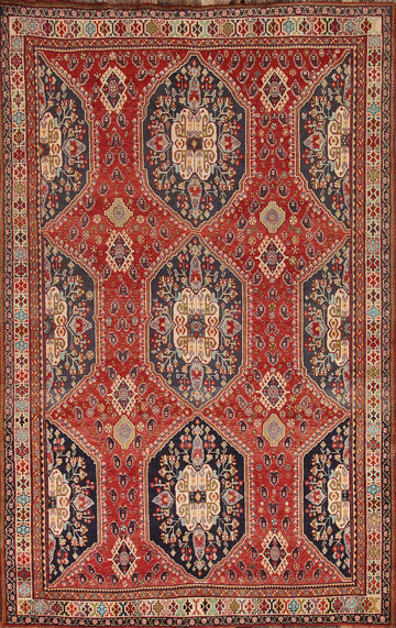 Handmade Wool Kashkoli Persian Area Rug 7x10