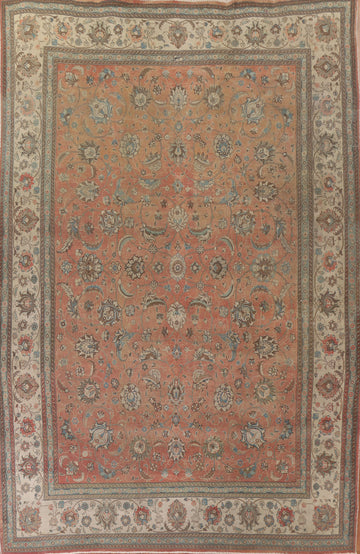 All-Over Tabriz Persian Large Rug 11x14