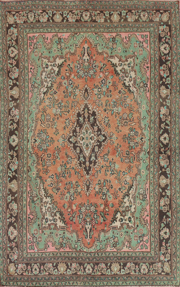 Vintage Hamedan Persian Area Rug 7x10