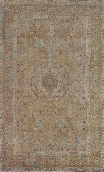 Distressed Tabriz Persian Area Rug 7x10