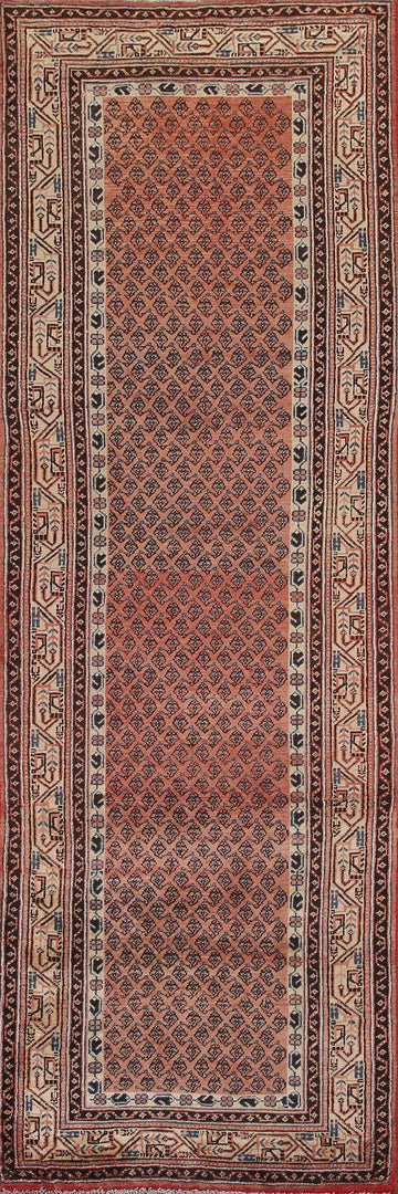 Wool Boteh Botemir Persian Runner Rug 3x11