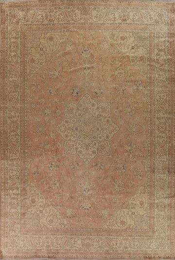Antique Oushak Vegetable Dye Turkish Rug 11x13