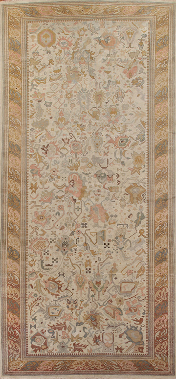 Vegetable Dye Mahal Persian Runner Rug 8x18