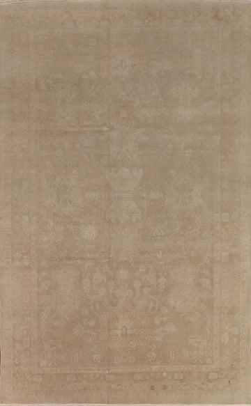 Vegetable Dye Oushak Turkish Area Rug 7x10