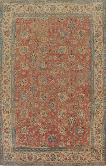 All-Over Floral Tabriz Persian Area Rug 8x11