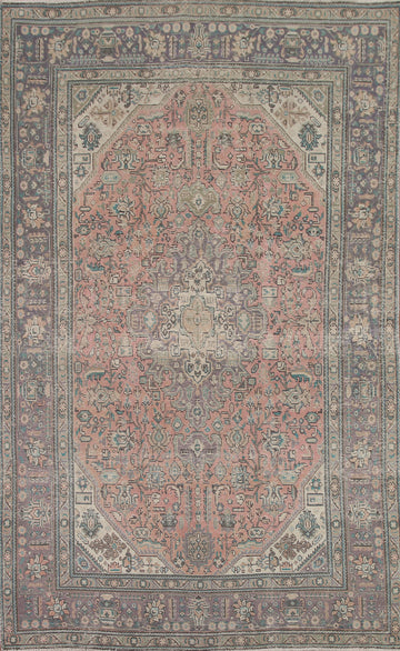 Geometric Tabriz Persian Area Rug 7x10
