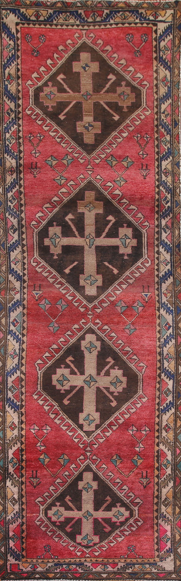 Geometric Ardebil Persian Runner Rug 3x13