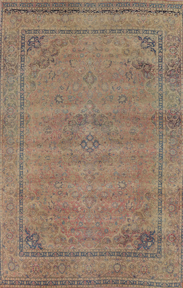 Traditional Wool Kashan Persian Area Rug 9x13
