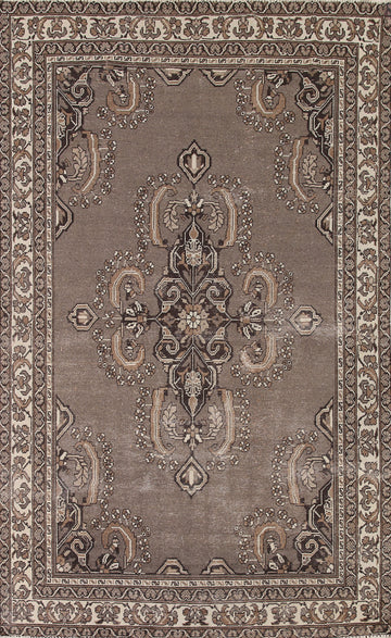 Brown Ferdos Persian Area Rug 6x10