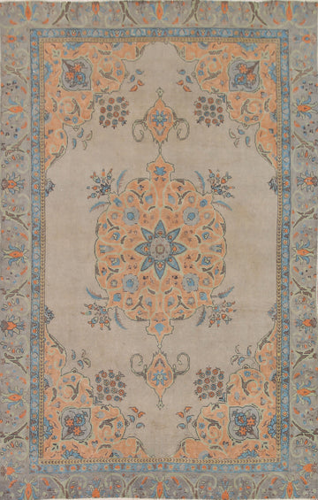 Over-Dyed Tabriz Persian Area Rug 7x9