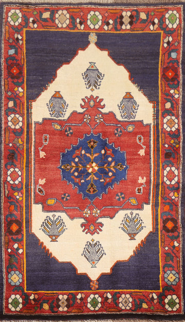Vintage Wool Shiraz Persian Area Rug 3x6