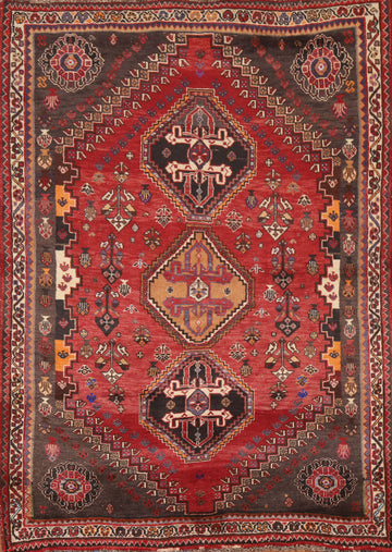 Vegetable Dye Abadeh Nafar Persian Area Rug 4x5