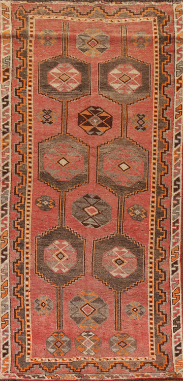 Geometric Wool Lori Persian Runner Rug 4x9