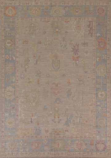 Vegetable Dye Oushak Turkish Area Rug 8x10