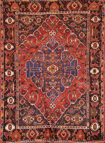 Vegetable Dye Shiraz Persian Area Rug 4x5