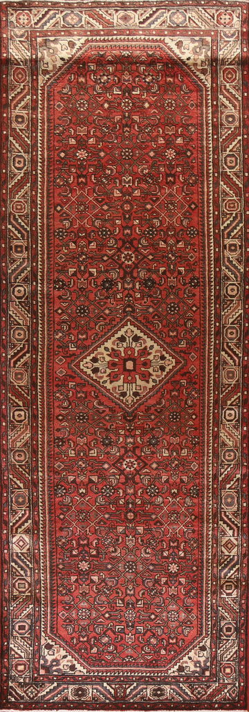 Hamedan Persian Runner Rug 4x11