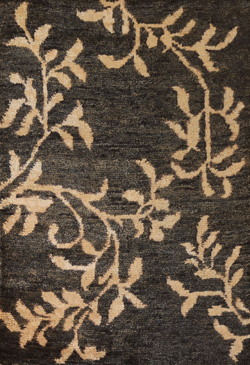 Hand-Knotted Abstract Area Rug 5x7