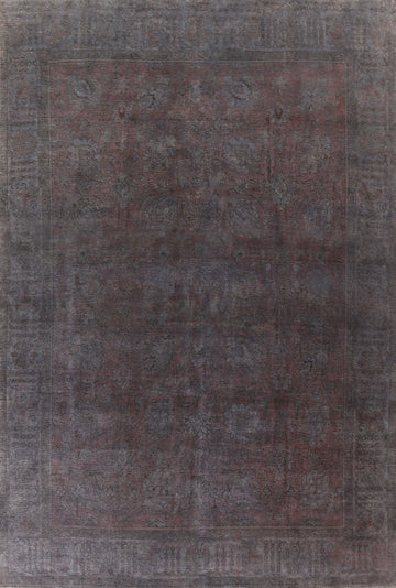 Distressed Tabriz Persian Area Rug 10x13