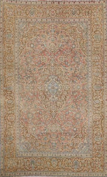 Floral Kashan Persian Area Rug 7x10