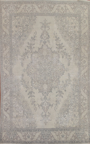 Wool Distressed Tabriz Persian Area Rug 9x12