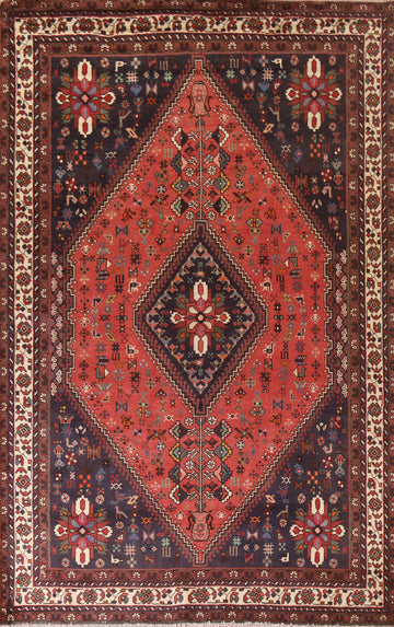 Vegetable Dye Shiraz Persian Area Rug 7x10