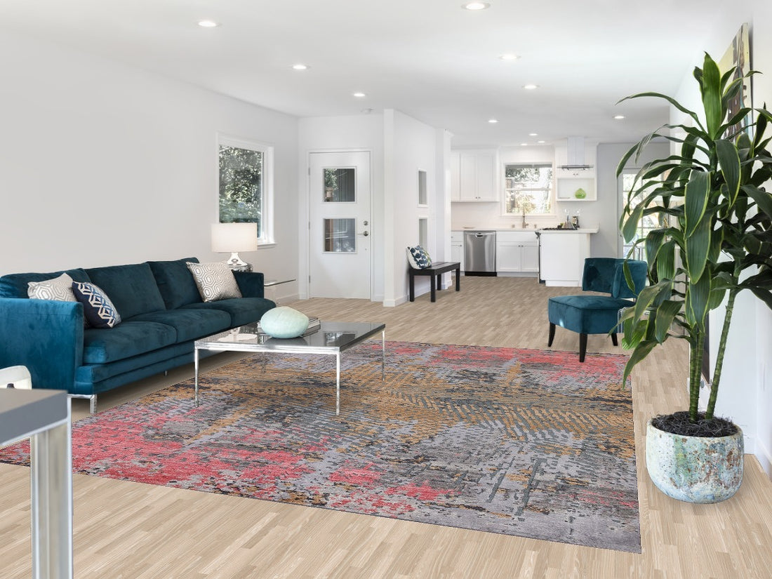 All-Over Abstract Oriental Area Rug 8x10