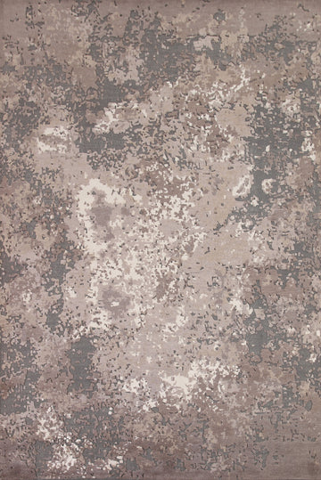 Gray/ Beige Abstract Area Rug 8x10