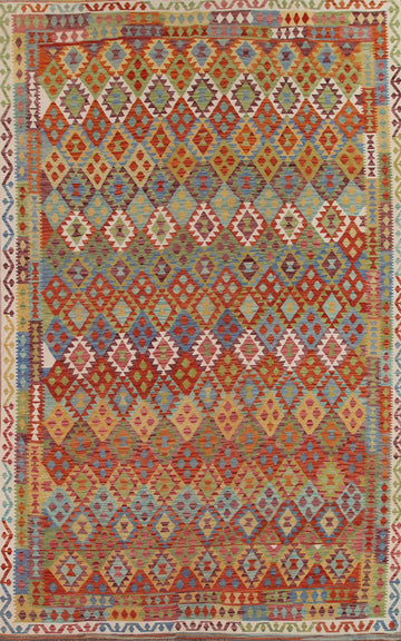Kilim Reversible Wool Area Rug 10x13