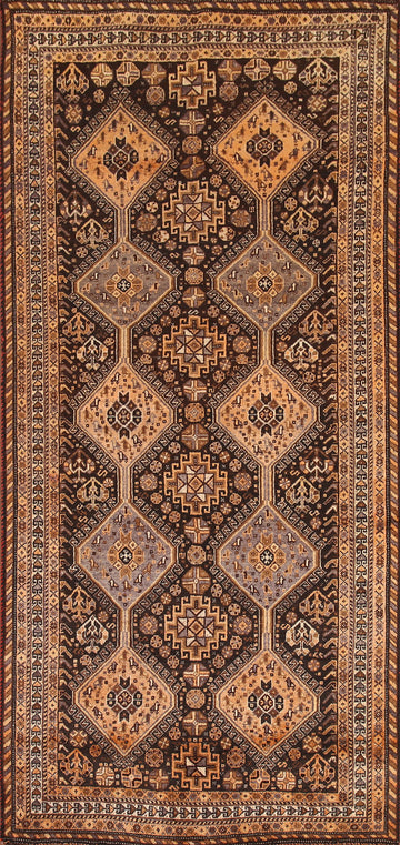 Brown/ Rust Lori Persian Runner Rug 4x9