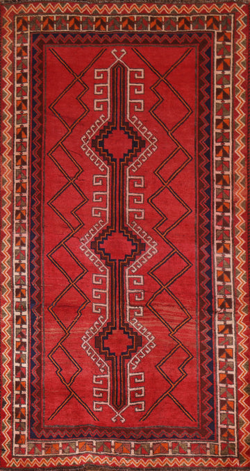 Wool Red Lori Persian Area Rug 4x8