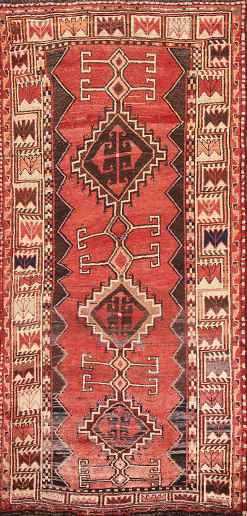 Vintage Red Lori Persian Runner Rug 4x9