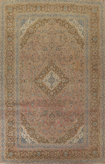 Traditional Mashad Persian Area Rug 10x13