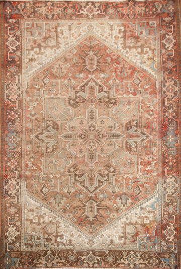 Geometric Heriz Persian Area Rug 8x11