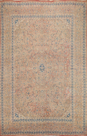 Traditional Mashad Persian Area Rug 10x13