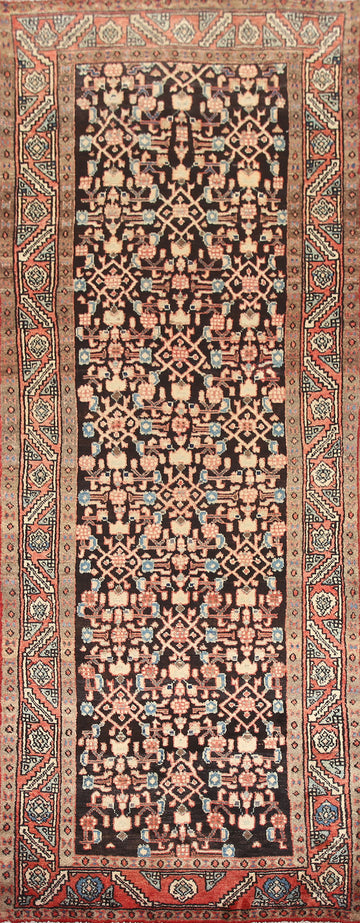 Vegetable Dye Mahal Persian Runner Rug 3x9