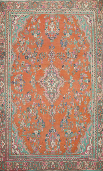 Vintage Hamedan Persian Area Rug 6x9