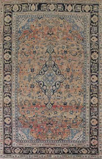 Floral Mashad Persian Area Rug 6x9