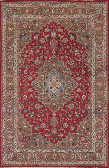 Vintage Tabriz Persian Area Rug 7x10