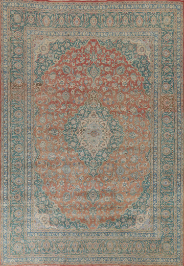 Vegetable Dye Mashad Persian Area Rug 10x12