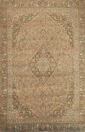 Traditional Mashad Persian Area Rug 9x12