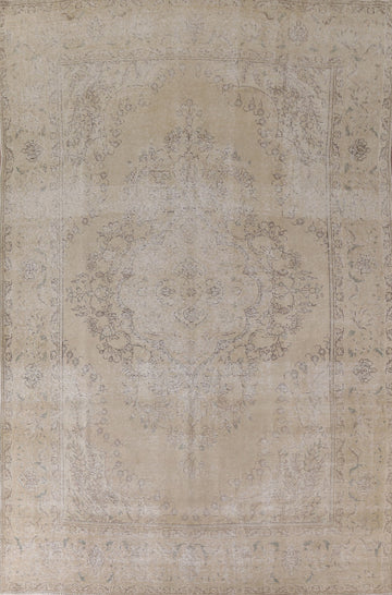 Vintage Wool Tabriz Persian Area Rug 9x12
