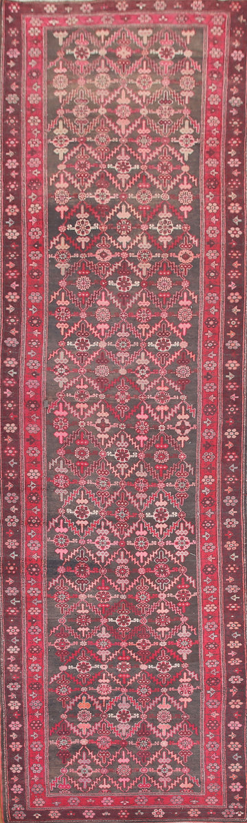 All-Over Tabriz Persian Runner Rug 4x14