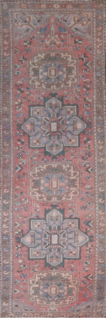 Geometric Hamedan Persian Runner Rug 3x11