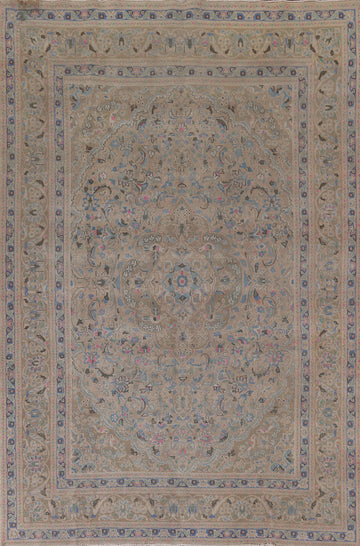 Handmade Wool Mashad Persian Area Rug 8x11