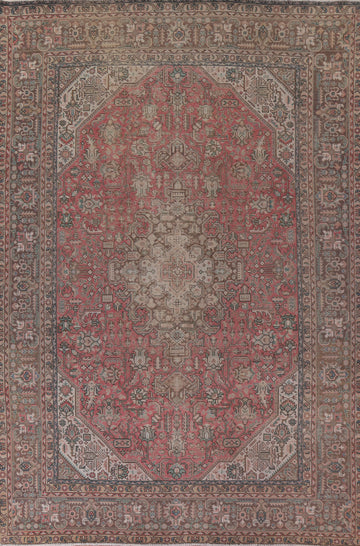 Geometric Tabriz Persian Area Rug 9x13