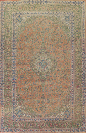 Traditional Mashad Persian Area Rug 10x13
