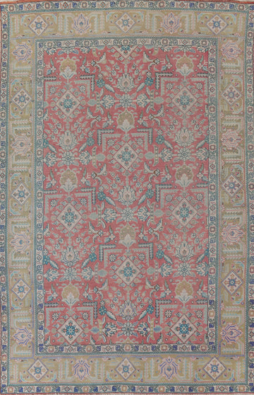 All-Over Wool Tabriz Persian Area Rug 8x11