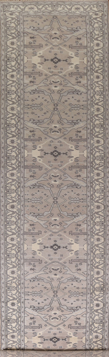 All-Over Oushak Oriental Runner Rug 4x19