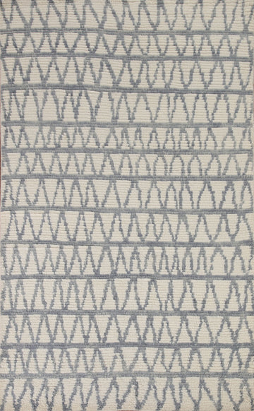 Trellis Wool Moroccan Indian Area Rug 5x8