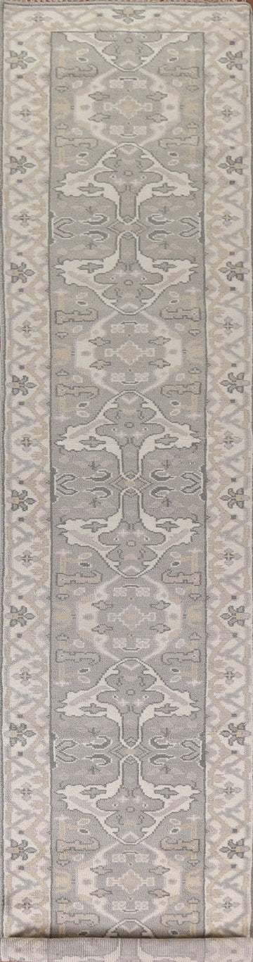 All-Over Oushak Indian Runner Rug 3x16